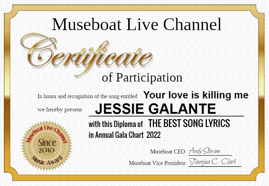 JESSIE GALANTE on Museboat Live