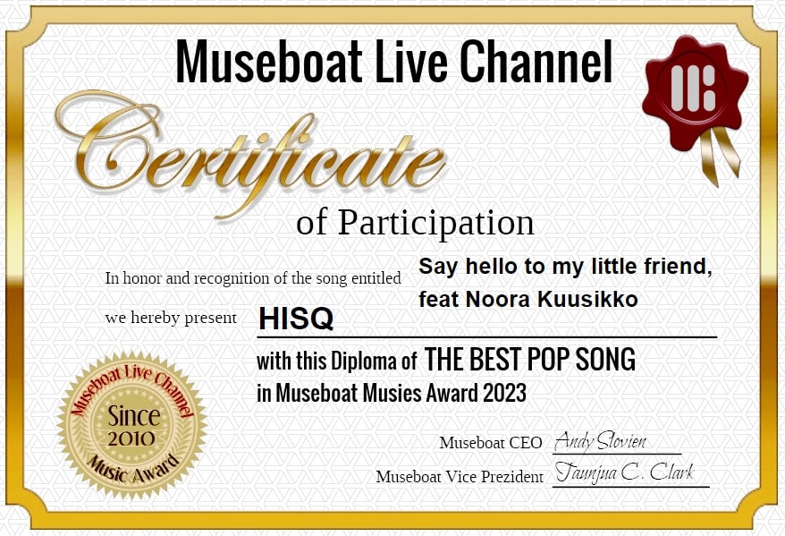 HISQ on Museboat LIve